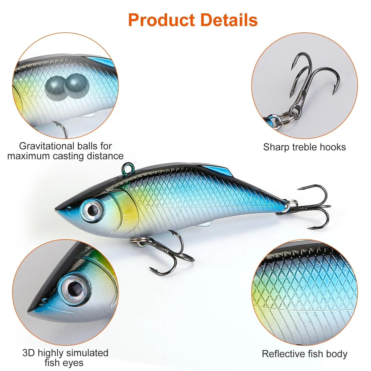 383-Piece: Fishing Lures Tackle Box