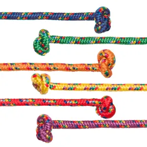 #52987 8FT ASST BRAIDED NYLON 6/SET JUMP ROPES