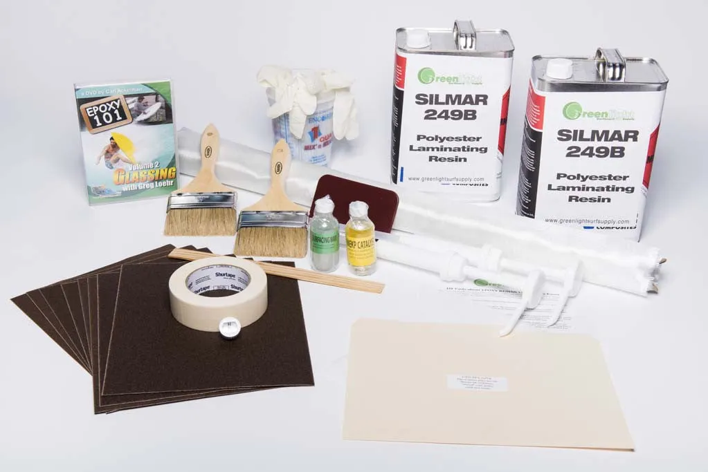 Beginner Surfboard Fiberglassing Kit with Polyester Resin