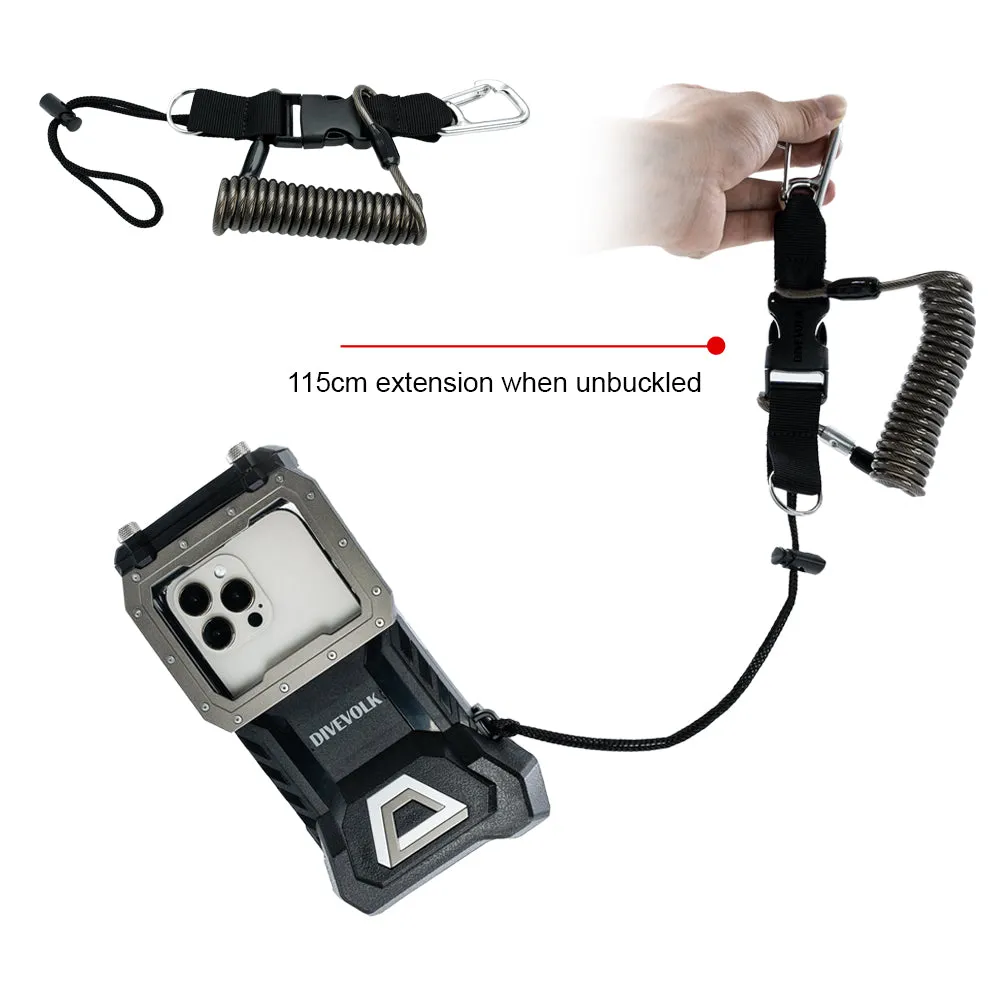 Diving Equipment Coil Lanyard for Seatouch 4 Max underwater housing, safeguard your underwater photography equipment
