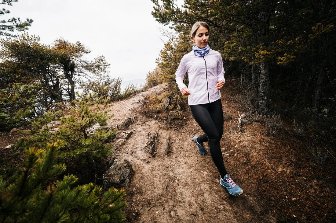 Evadict Women's Trail Running Emboss Leggings