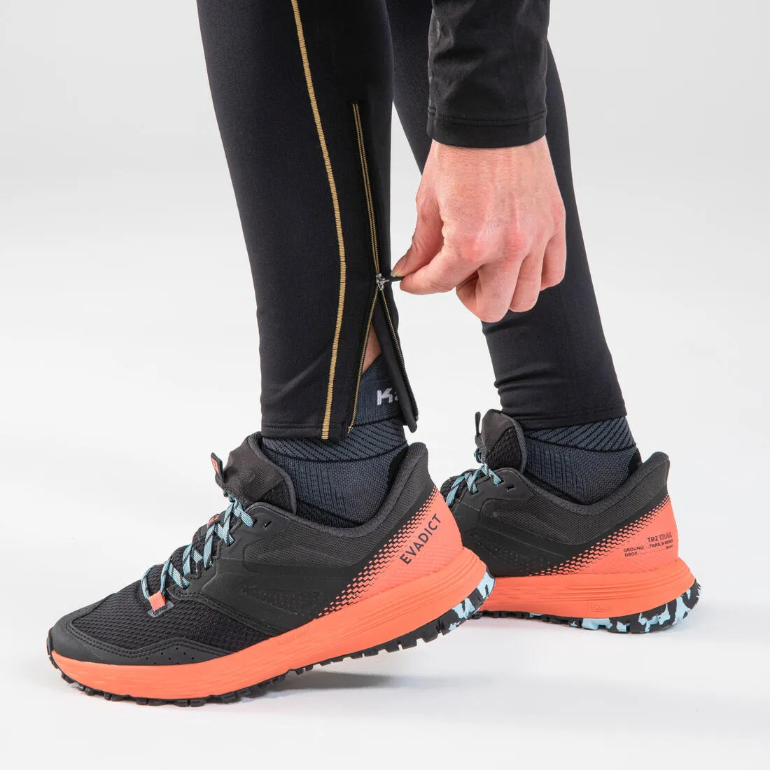 Evadict Women's Trail Running Emboss Leggings