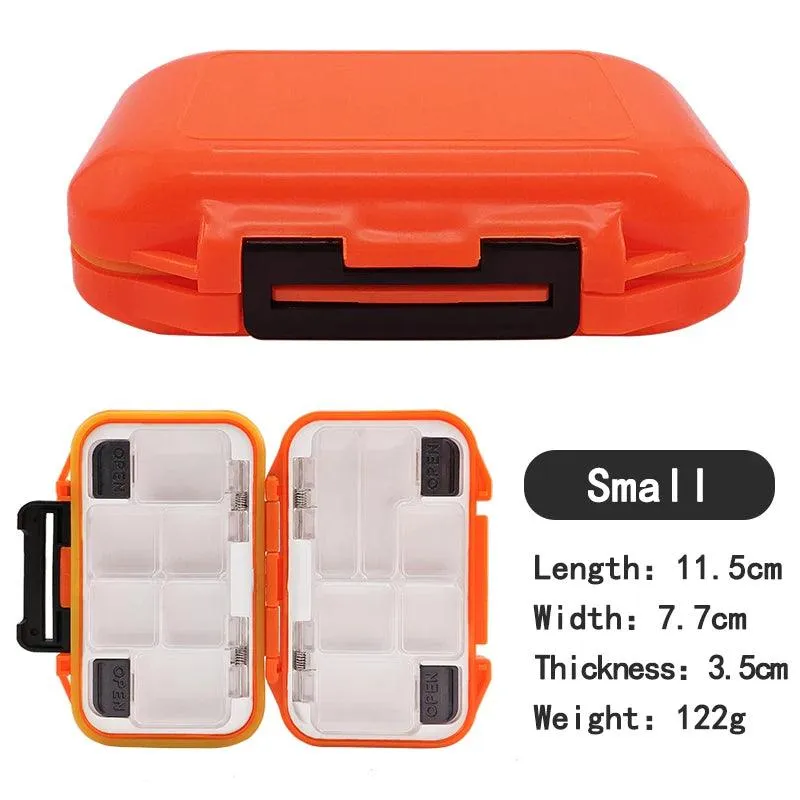 Fishing waterproof accessories box, small road sub box, fish hook storage box, table fishing tools, fishing supplies