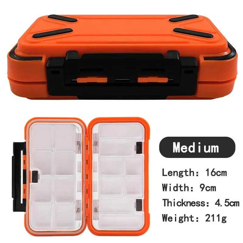 Fishing waterproof accessories box, small road sub box, fish hook storage box, table fishing tools, fishing supplies
