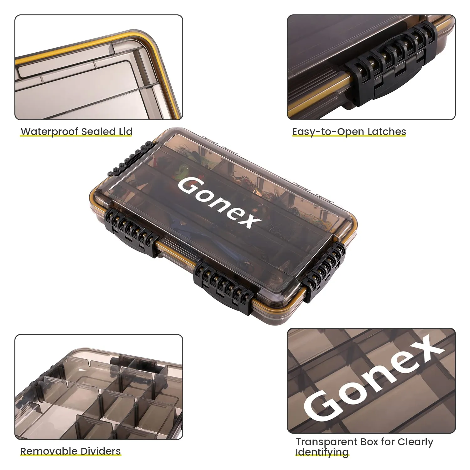 Gonex 3700 Waterproof Tackle Boxes
