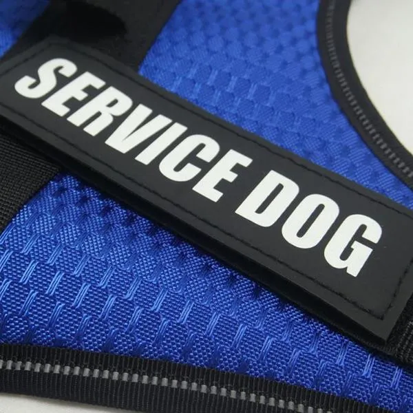 GSS - No Pull Reflective Service Dog Harness W/ 2 Service Dog Patches