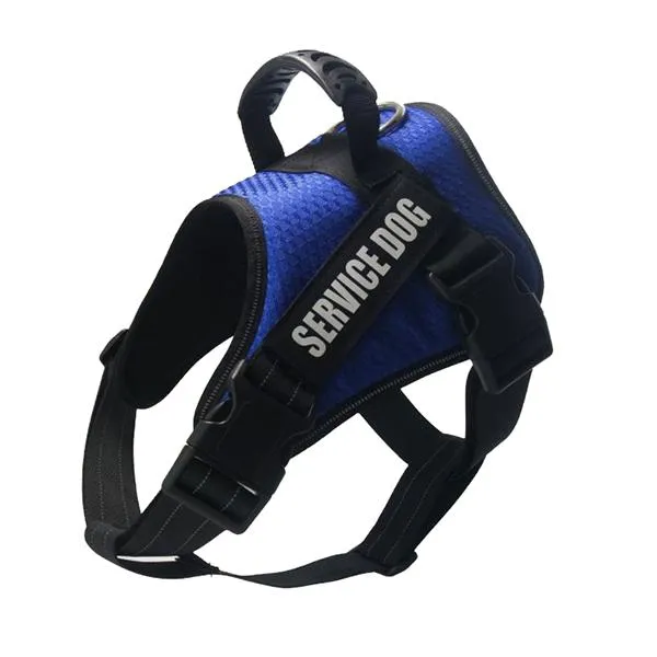 GSS - No Pull Reflective Service Dog Harness W/ 2 Service Dog Patches