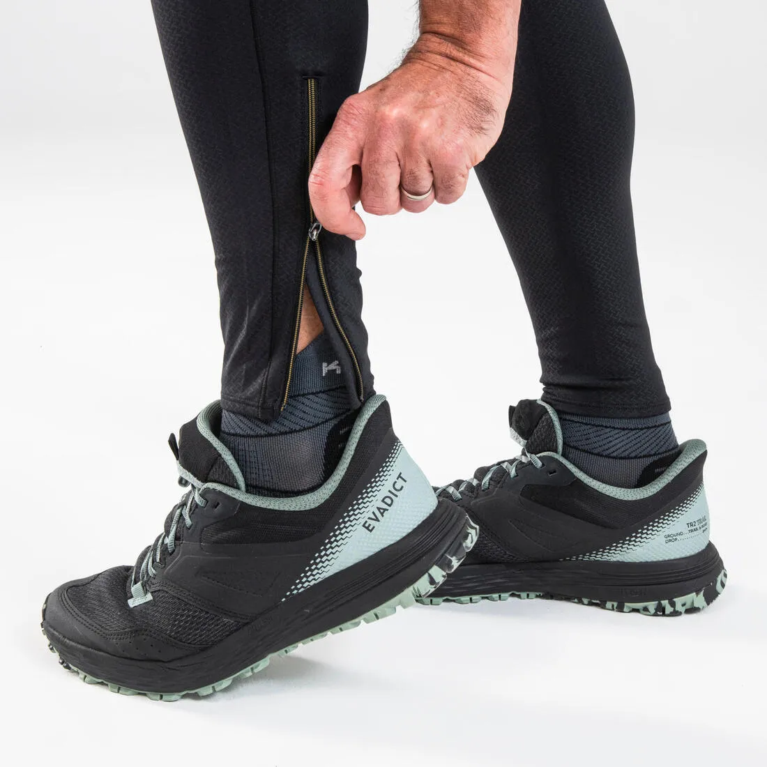 Men's Trail Running Long Leggings Emboss