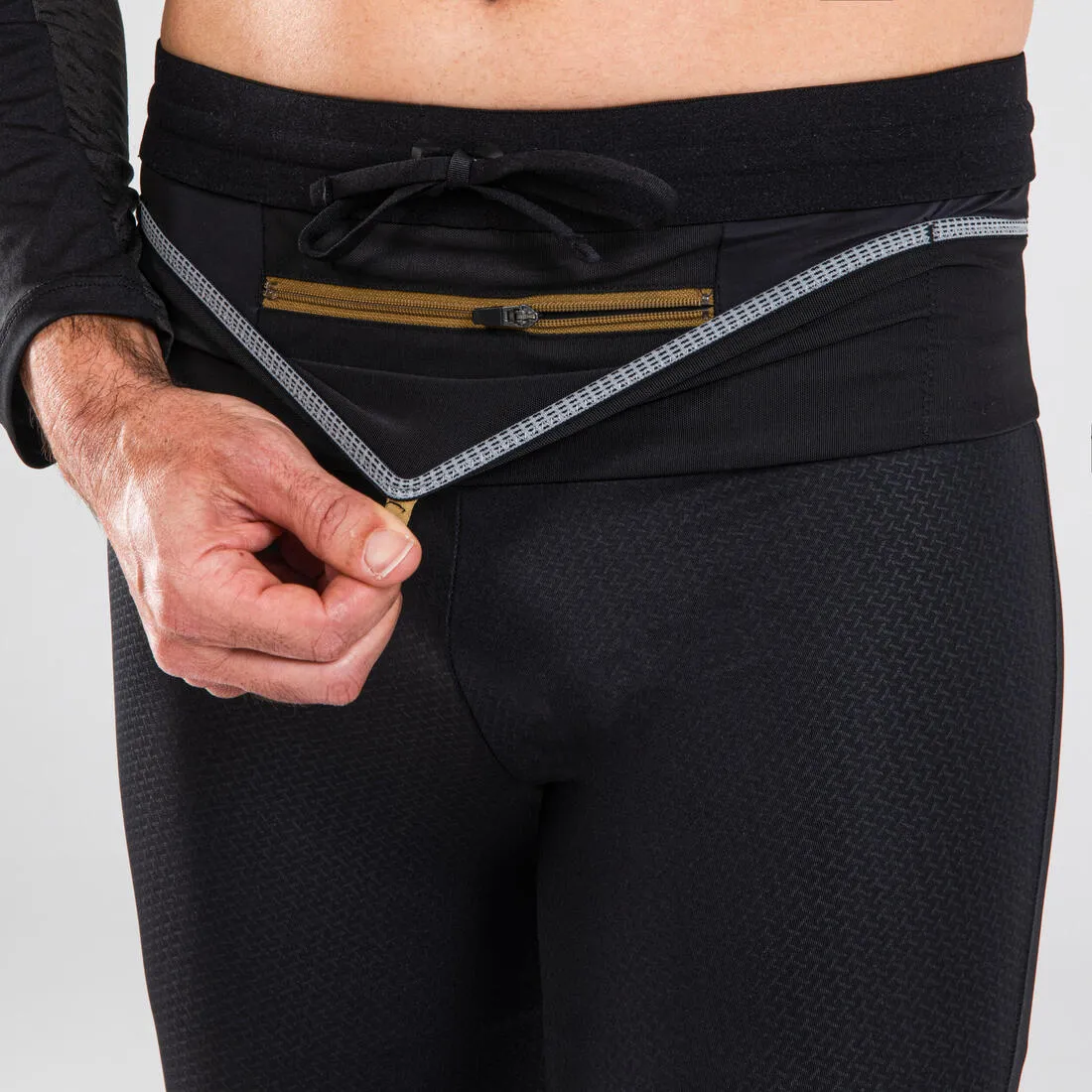 Men's Trail Running Long Leggings Emboss