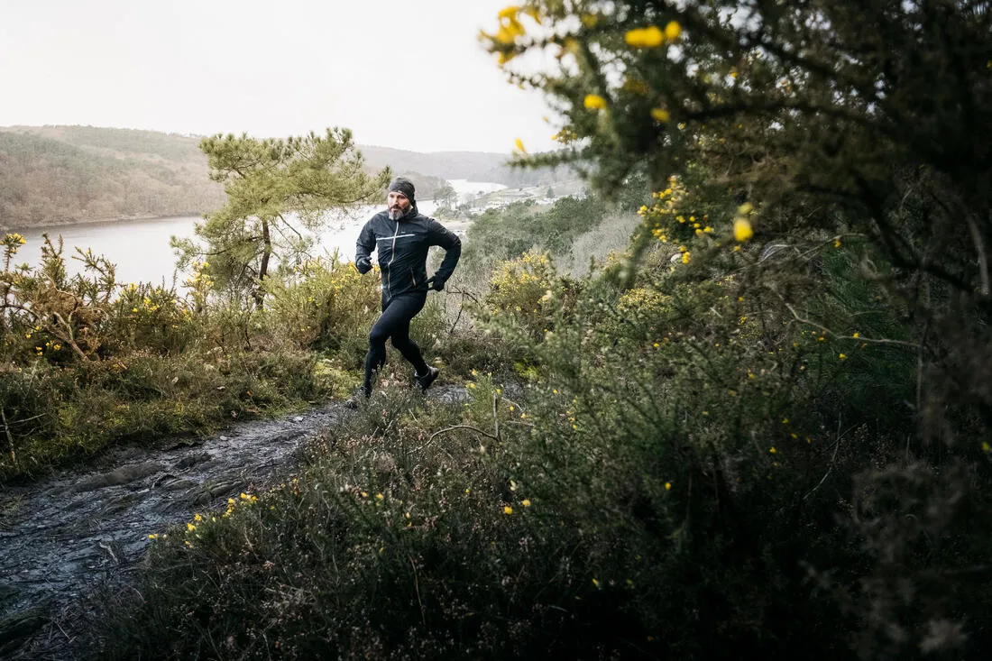 Men's Trail Running Long Leggings Emboss
