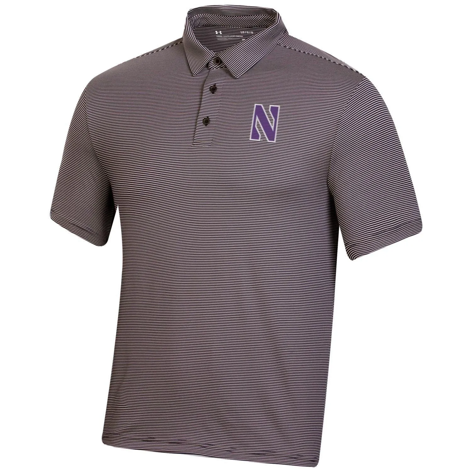 Northwestern Polo Men's Under Armour Dark Stripes