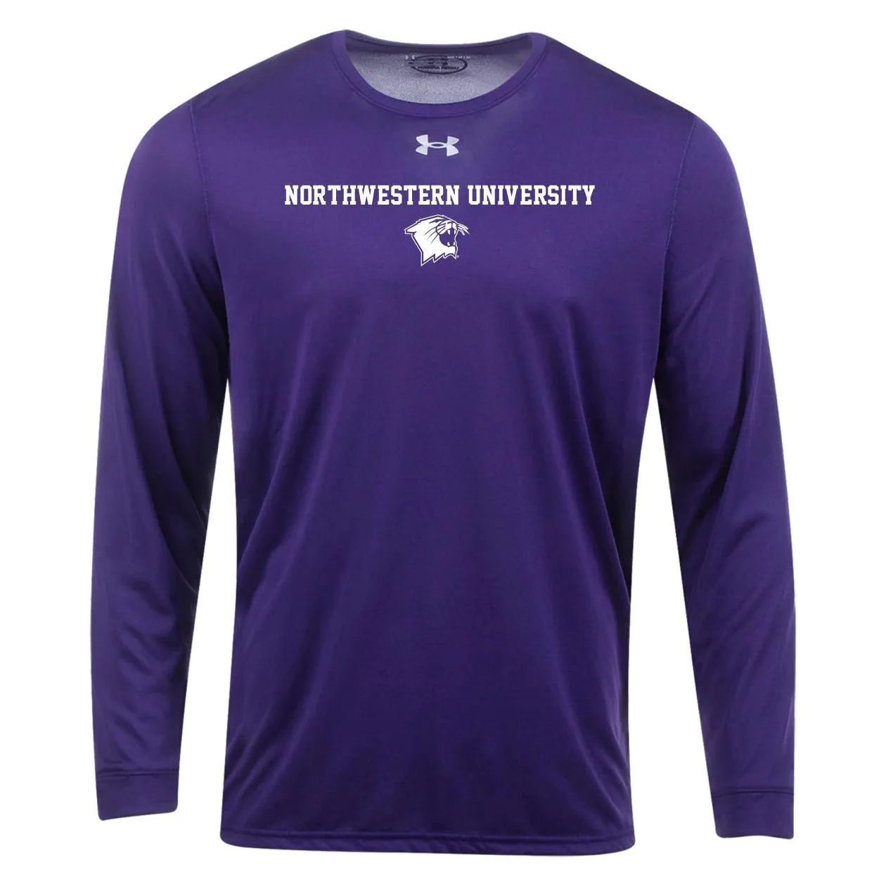 Northwestern Wildcats Men's Under Armour N-Cat Purple Long-Sleeve T-Shirt