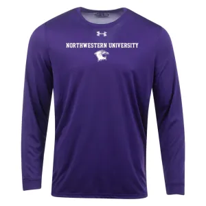 Northwestern Wildcats Men's Under Armour N-Cat Purple Long-Sleeve T-Shirt