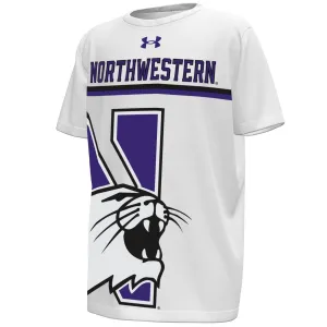 Northwestern Wildcats Youth Under Armour Gameday N-Cat T-Shirt