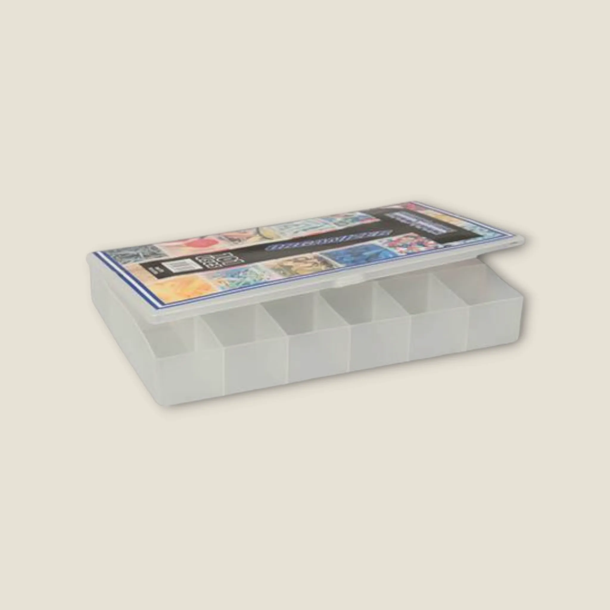 Plastic Utility Tackle Box 127x18x4cm 18-Compartments