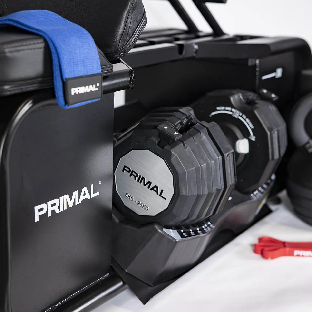 Primal Personal Series HIIT Bench with Accessories & Dumbbells
