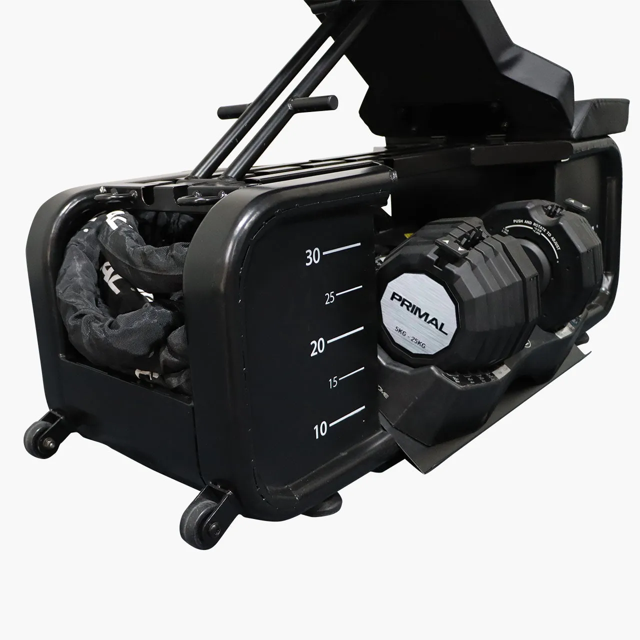Primal Personal Series HIIT Bench with Accessories & Dumbbells