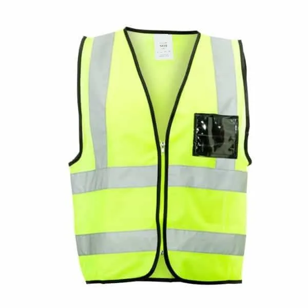 Reflective mesh waistcoat vests   zip   I.D pouch