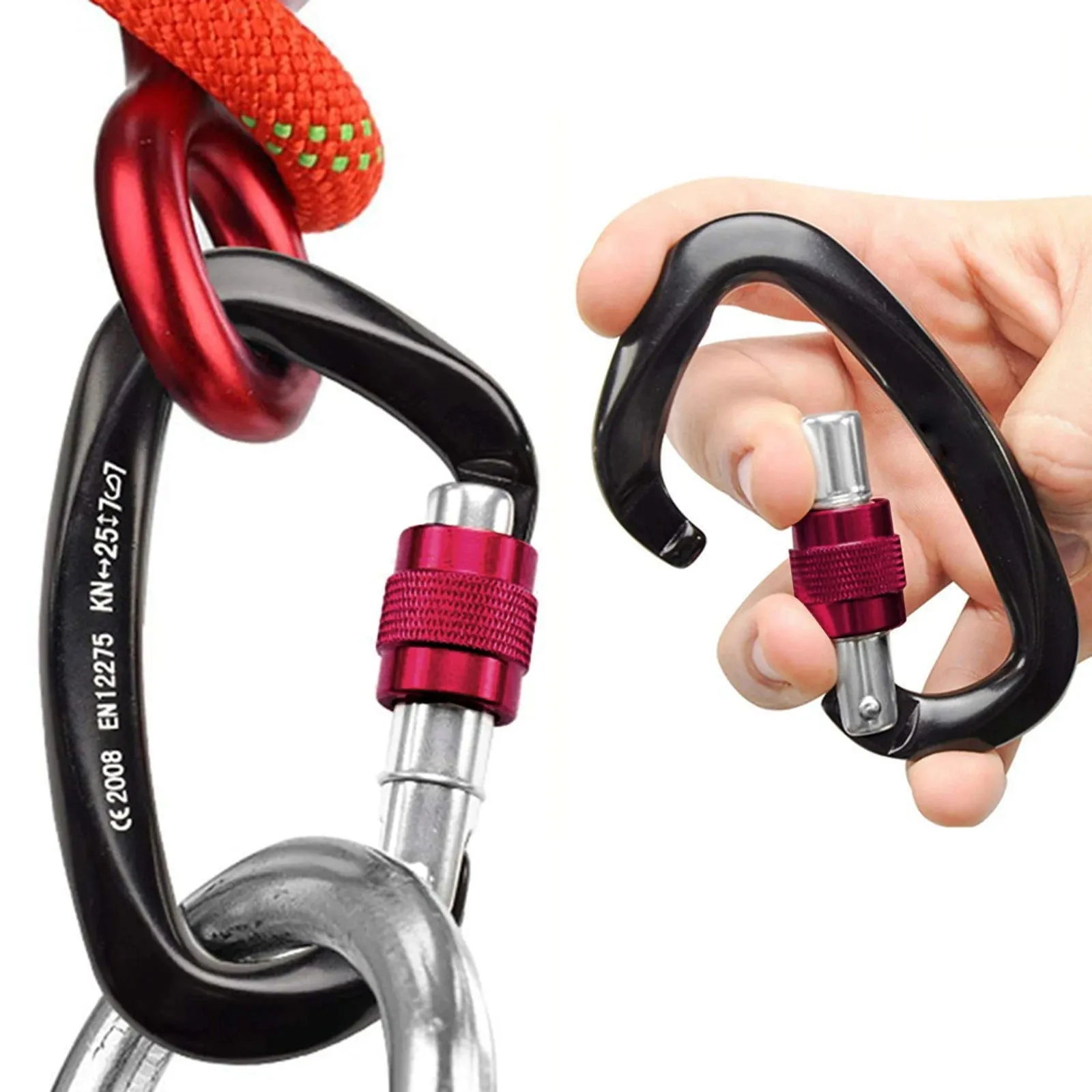 Rock Climbing Safety Harnes Carabiner Full Body Harness Belt for Mountaineering Rappelling Tree Climbing Equipment Accessories