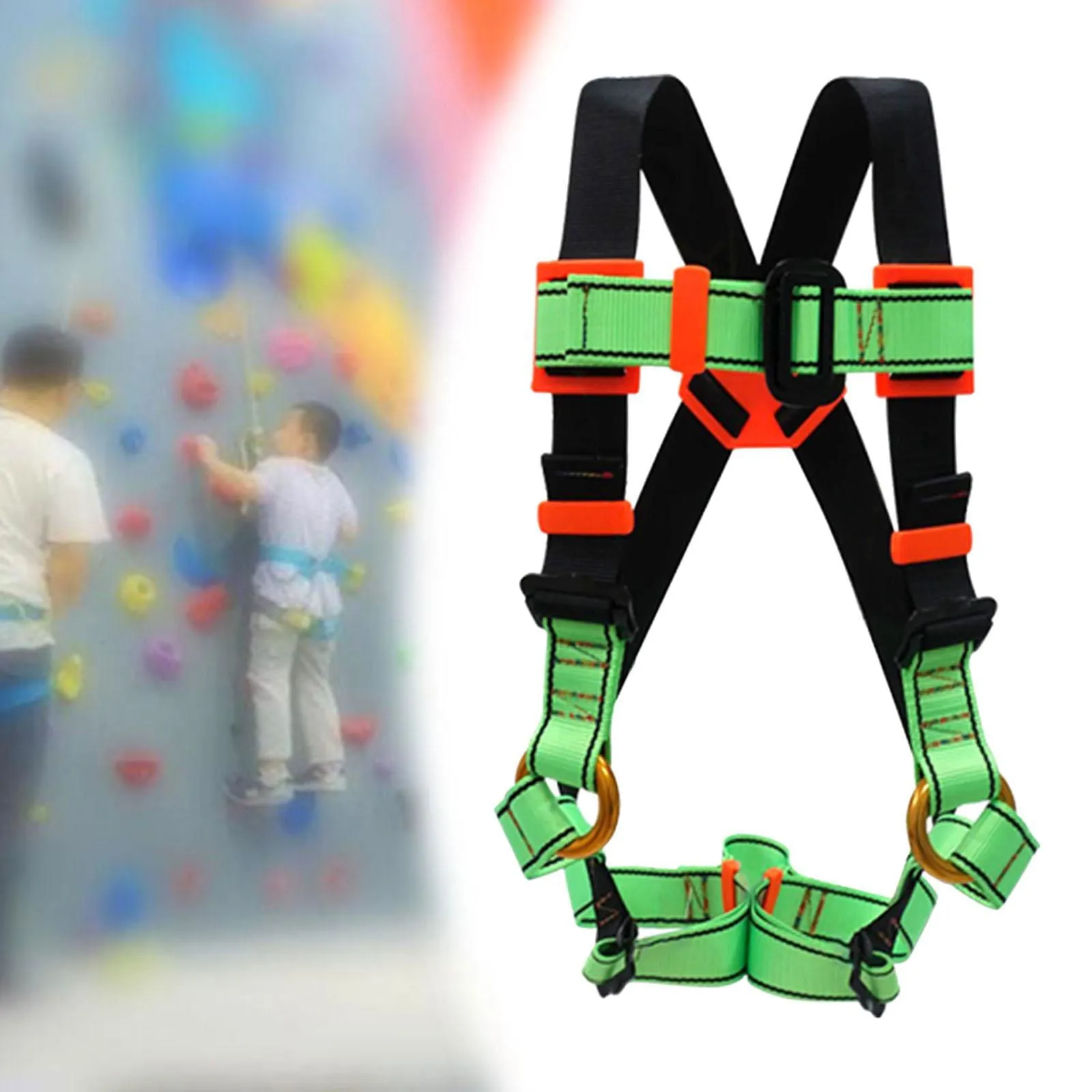 Rock Climbing Safety Harnes Carabiner Full Body Harness Belt for Mountaineering Rappelling Tree Climbing Equipment Accessories