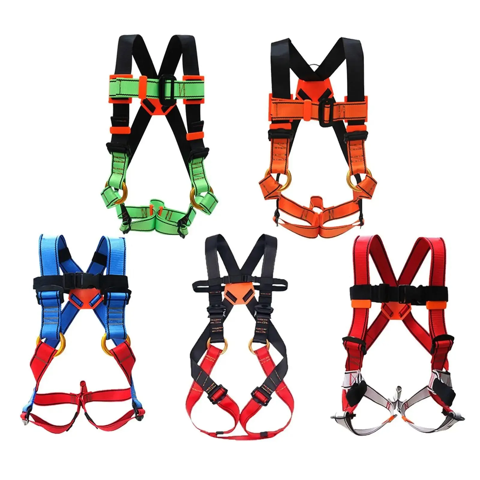 Rock Climbing Safety Harnes Carabiner Full Body Harness Belt for Mountaineering Rappelling Tree Climbing Equipment Accessories