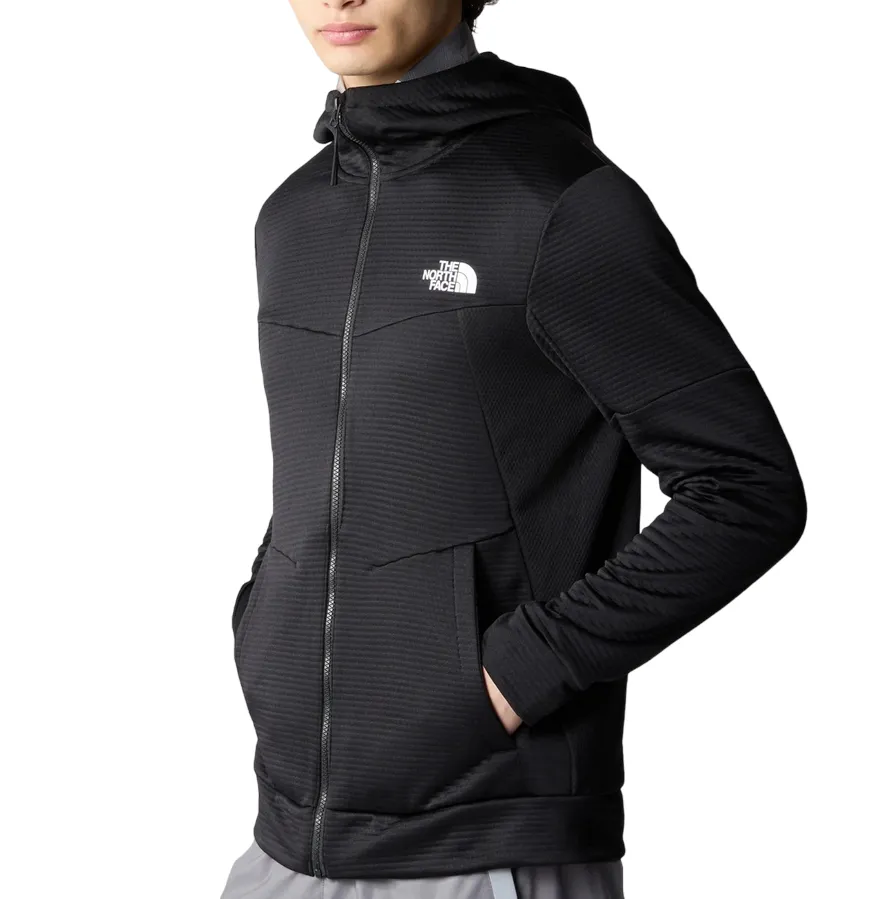 The North Face giacca con cappuccio da uomo Bolt Polartec NF0A87J5JK31 nero