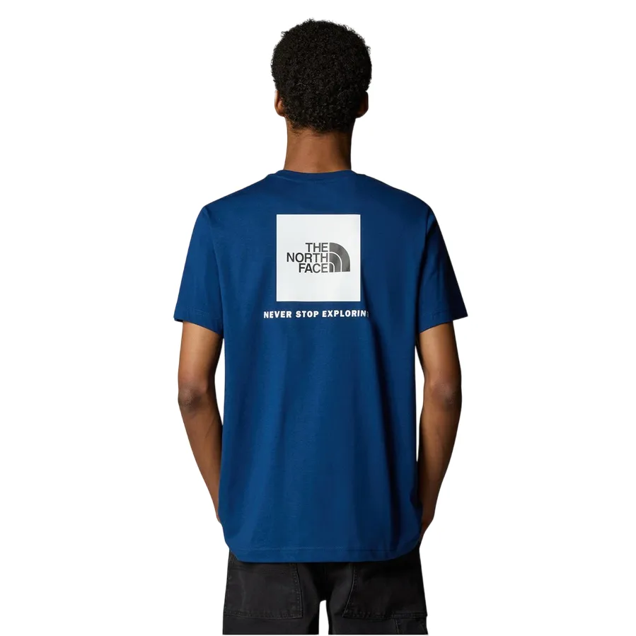 The North Face maglietta manica corta da uomo Box NSE NF0A87NPH4B estate blu-bianco