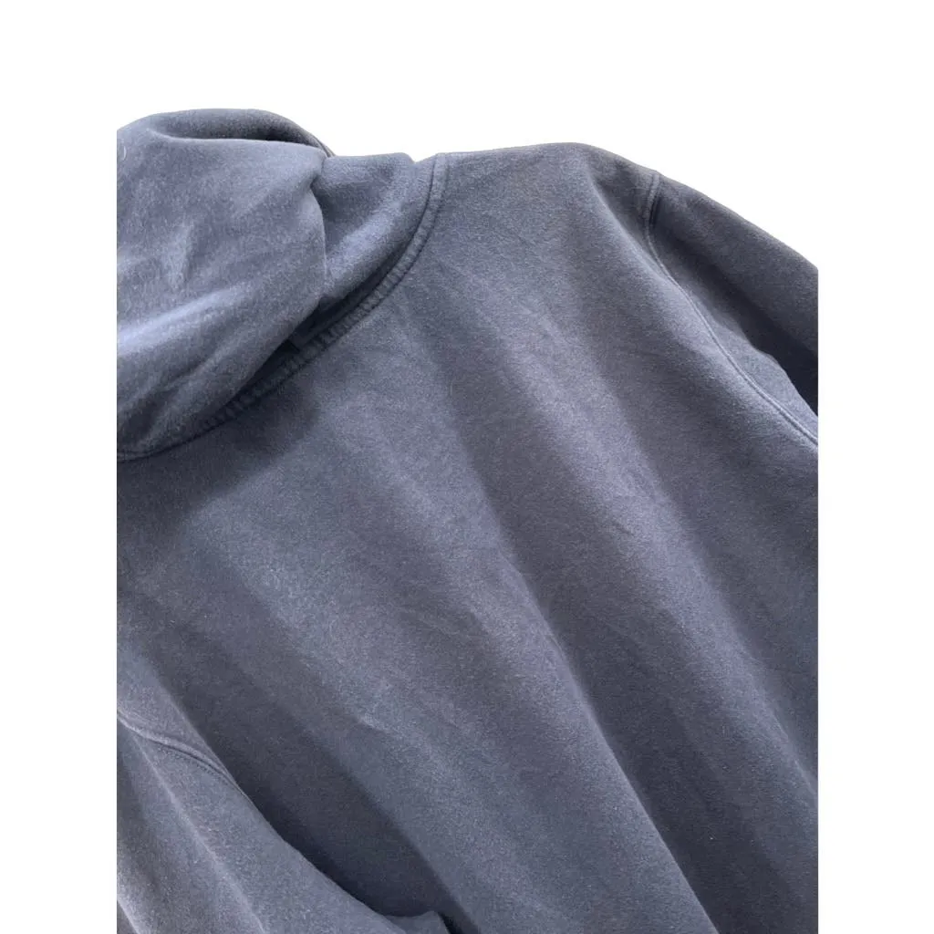 Vintage The North Face Men's Big Logo Essential Navy Hoodie