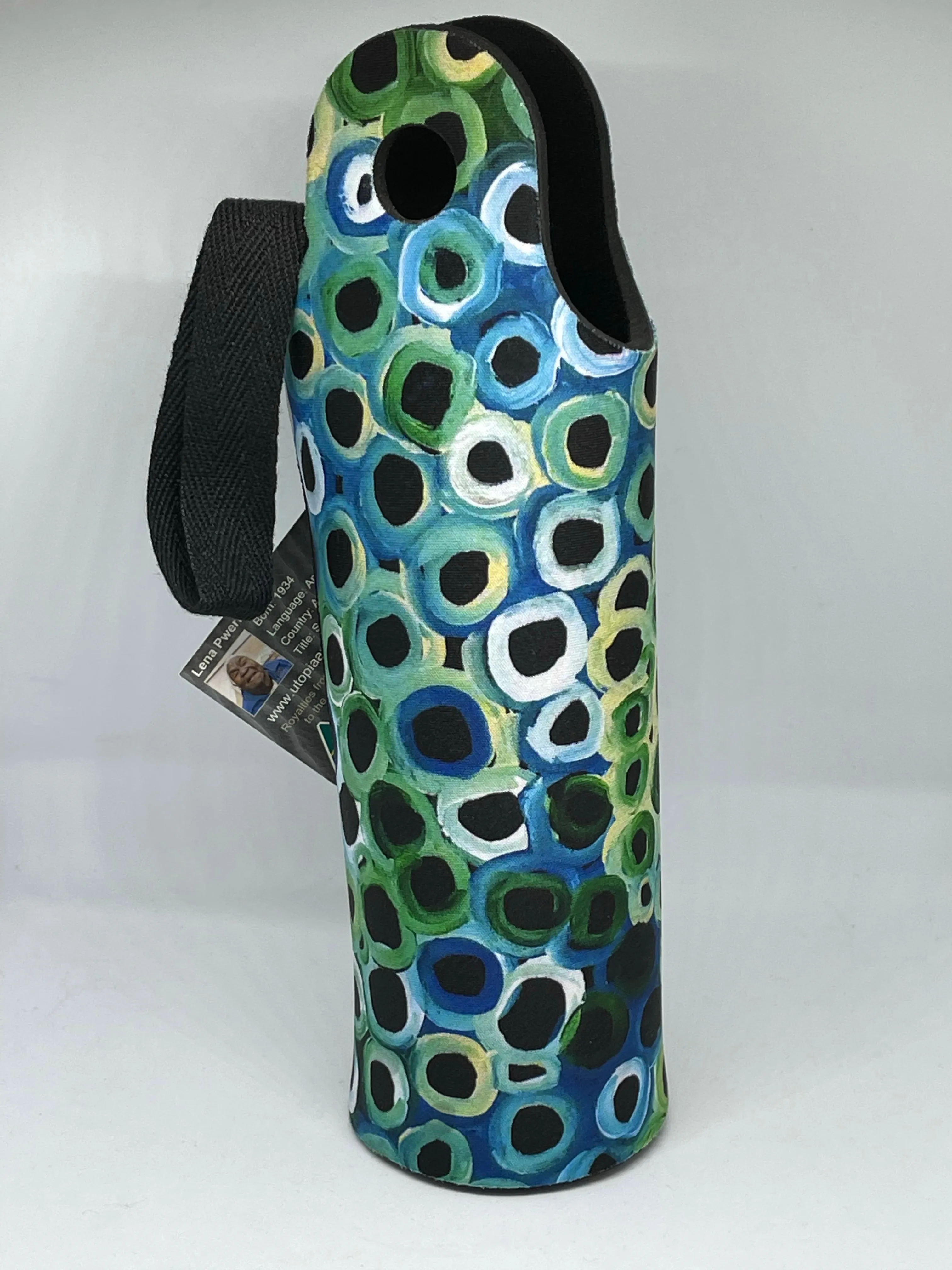 Water Bottle Cooler - Lena Pwerle - Green
